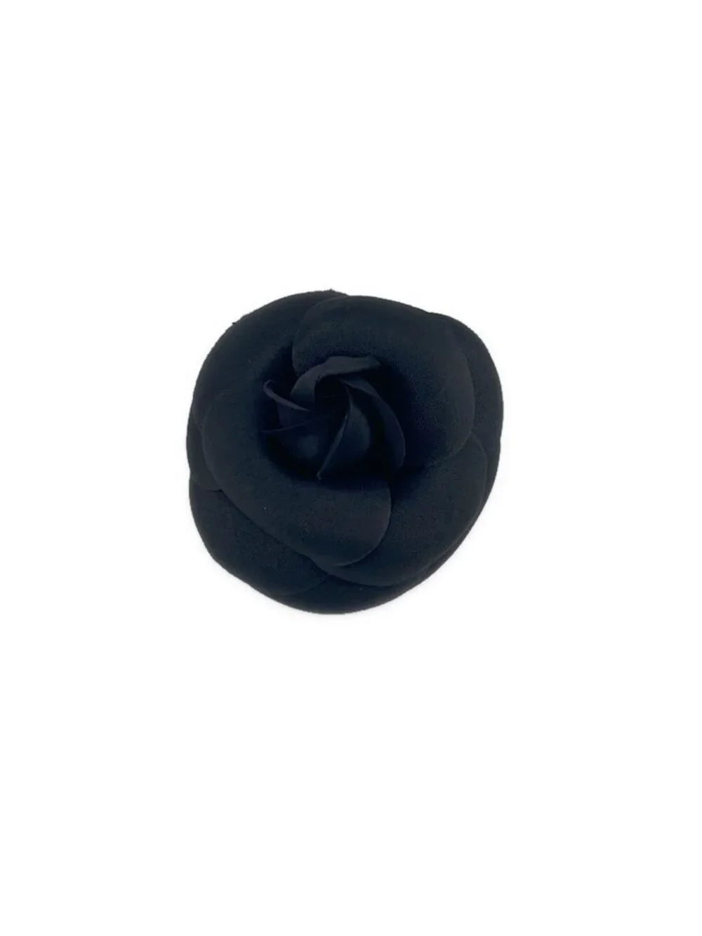 Chanel Flower Brooch Corsage Black